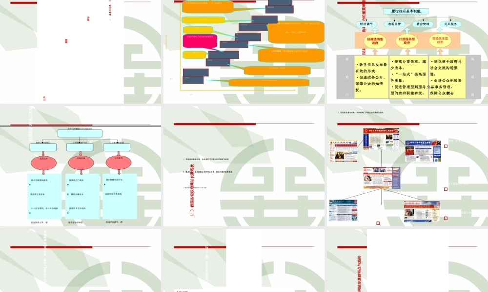 《电子政务》专题培训课件