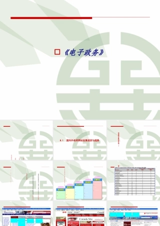 《电子政务》专题培训课件