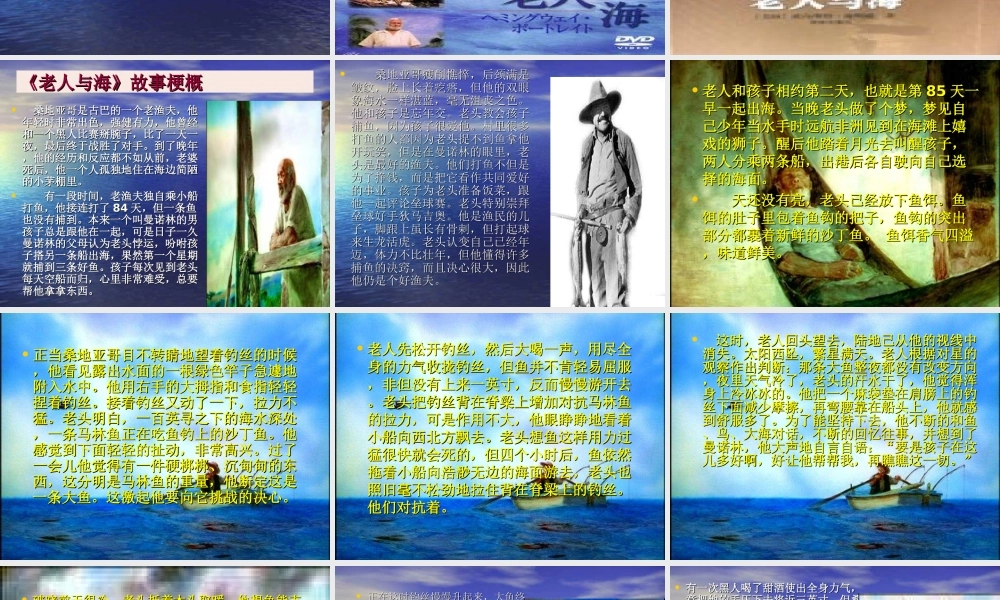 《老人和海》欣赏专题培训课件
