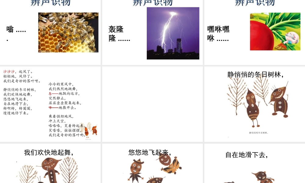 《落叶跳舞》专题培训课件