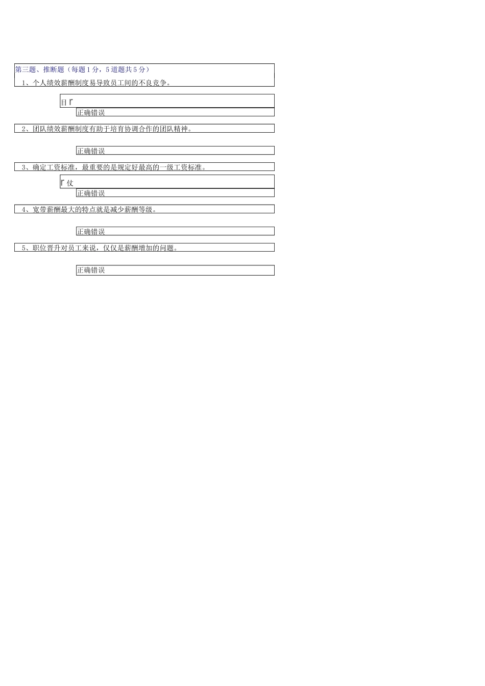 《薪酬与福利管理》第06章在线测试_第2页