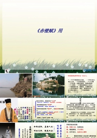 《赤壁赋》用专题培训课件