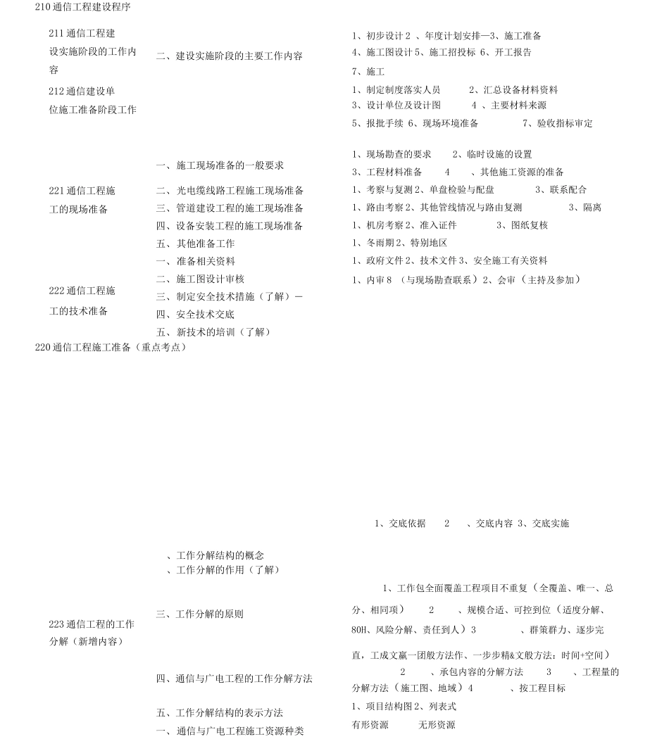 一建通信广电施工管理知识树_第1页