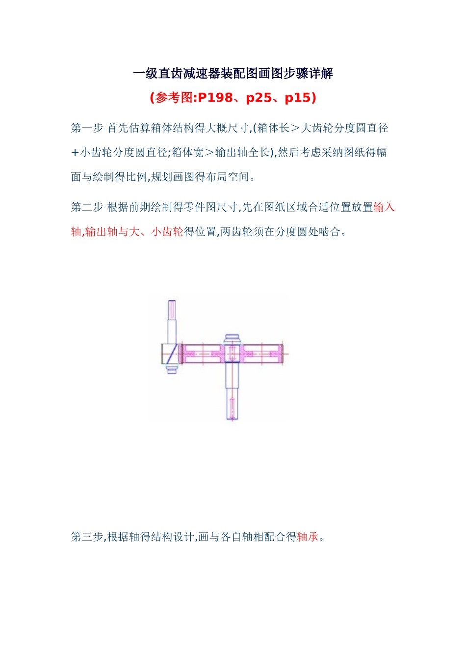 一级直齿减速器装配图画图步骤详解_第1页