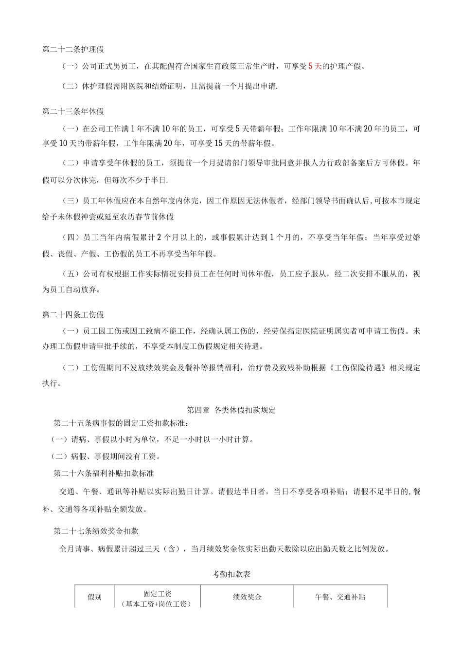 万科考勤管理制度3_第3页