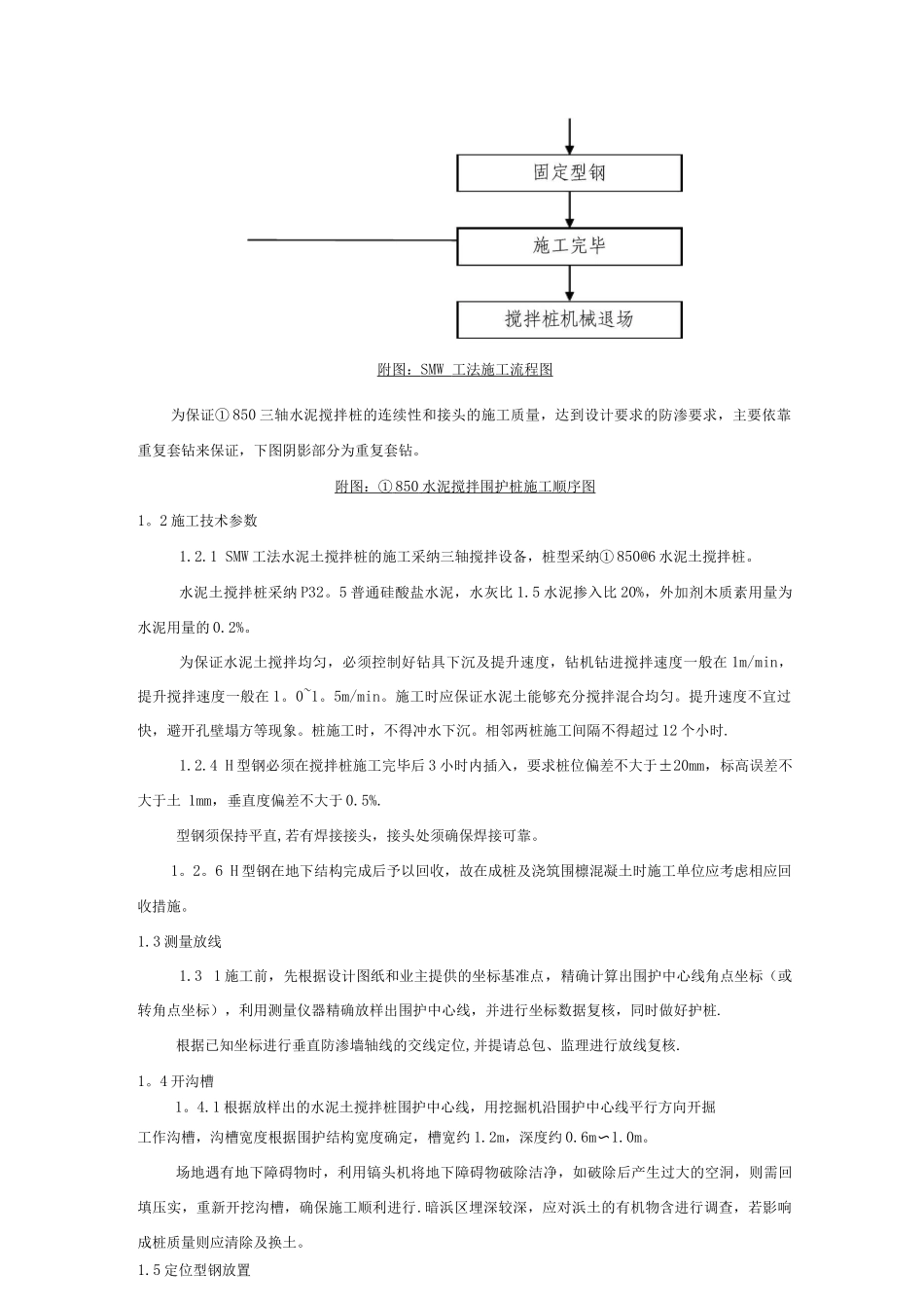 三轴搅拌桩施工工艺及质量保证措施_第2页