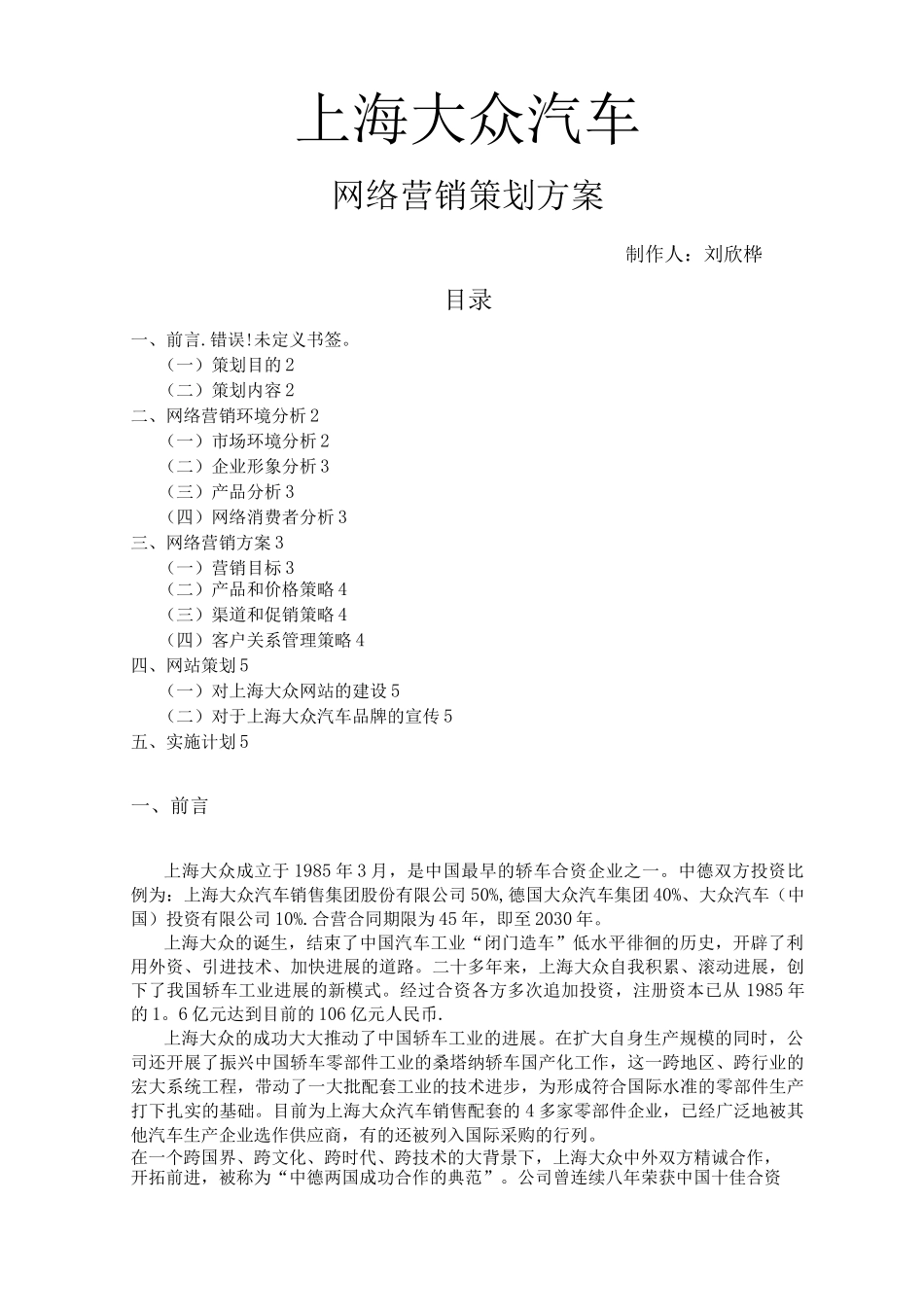 上海大众网络营销方案_第1页
