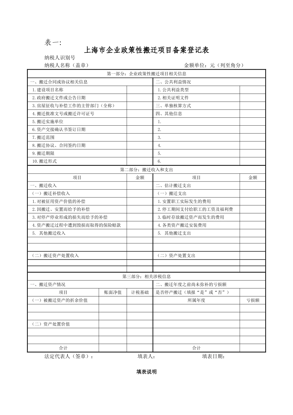 上海市企业政策性搬迁企业所得税管理操作规程_第3页
