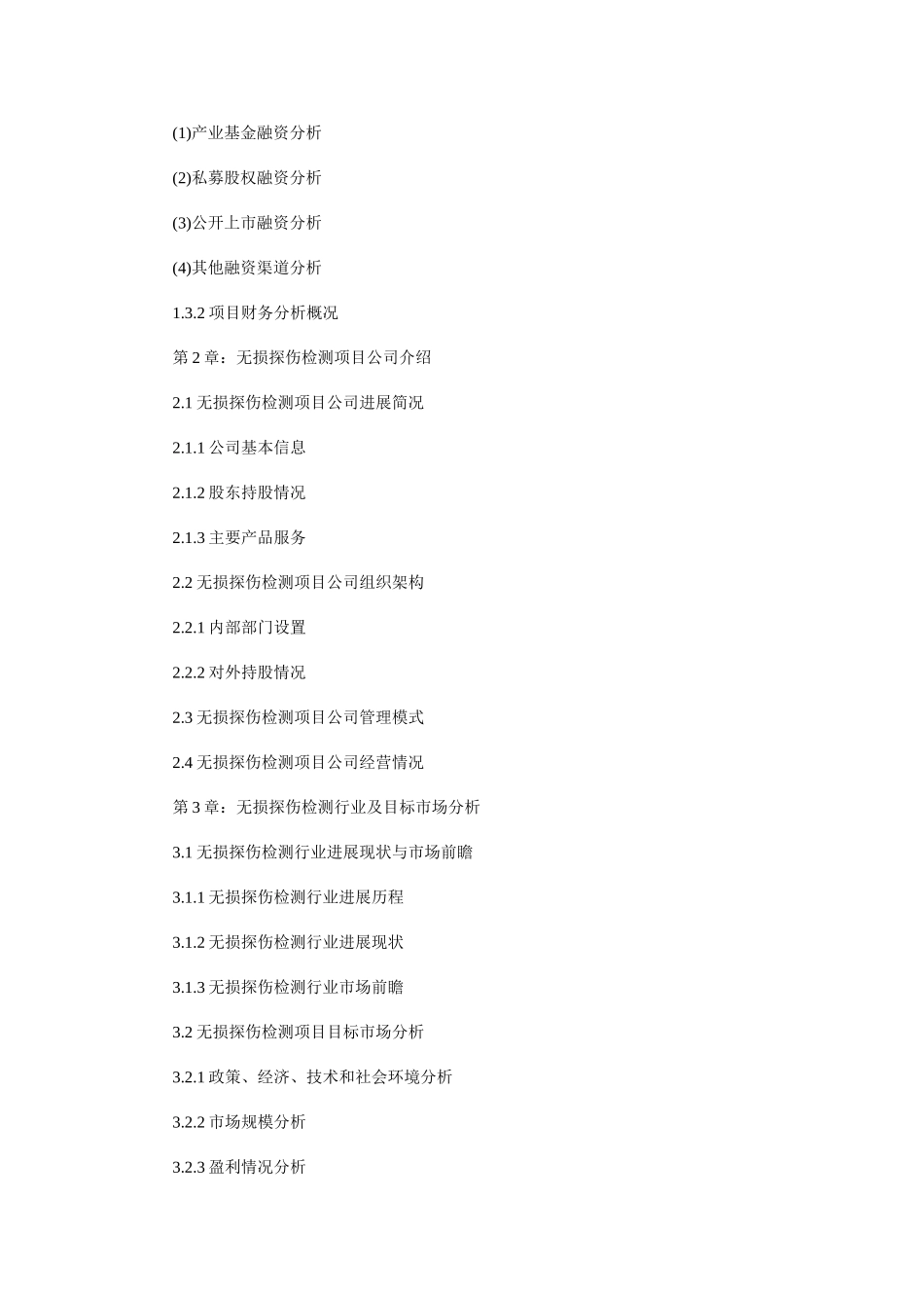 上海某技术公司无损探伤检测项目商业计划书案例_第2页