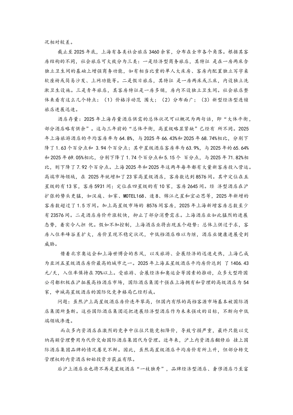 上海酒店分析_第2页