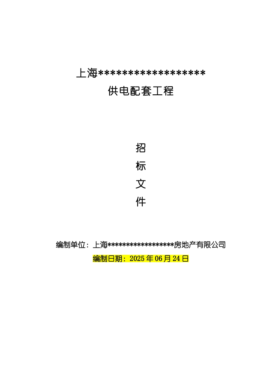 上海项目供电配套工程招标文档_第2页