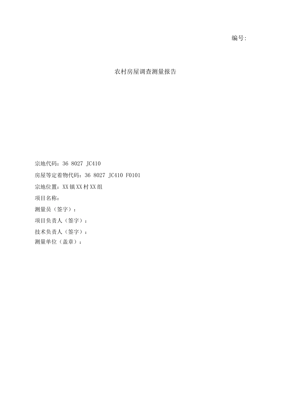 不动产测量报告_第1页