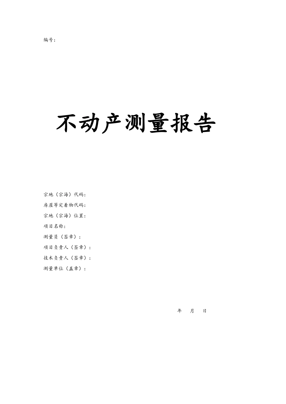 不动产测量报告_第1页