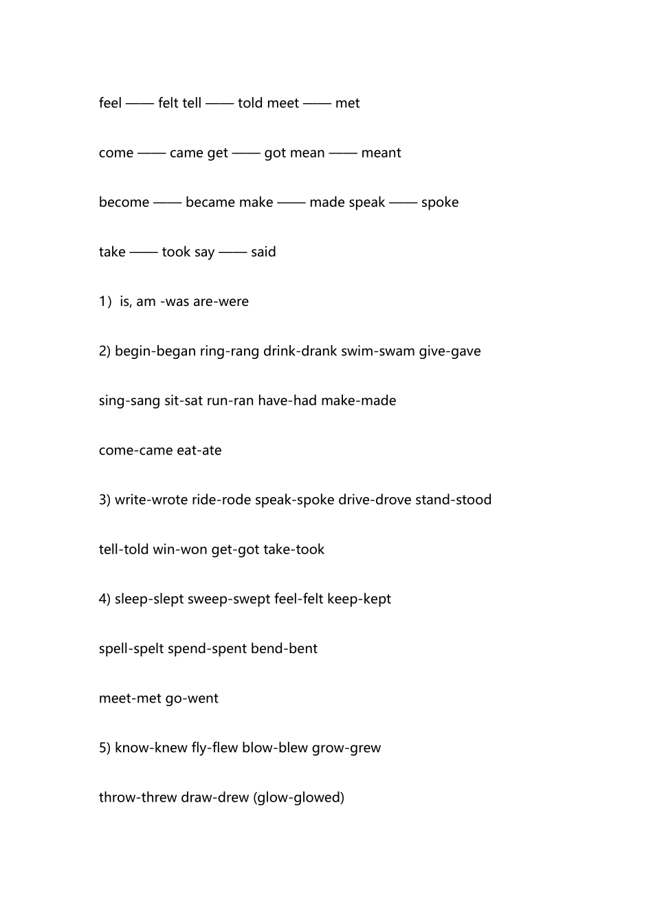 不规则动词的过去式_第3页