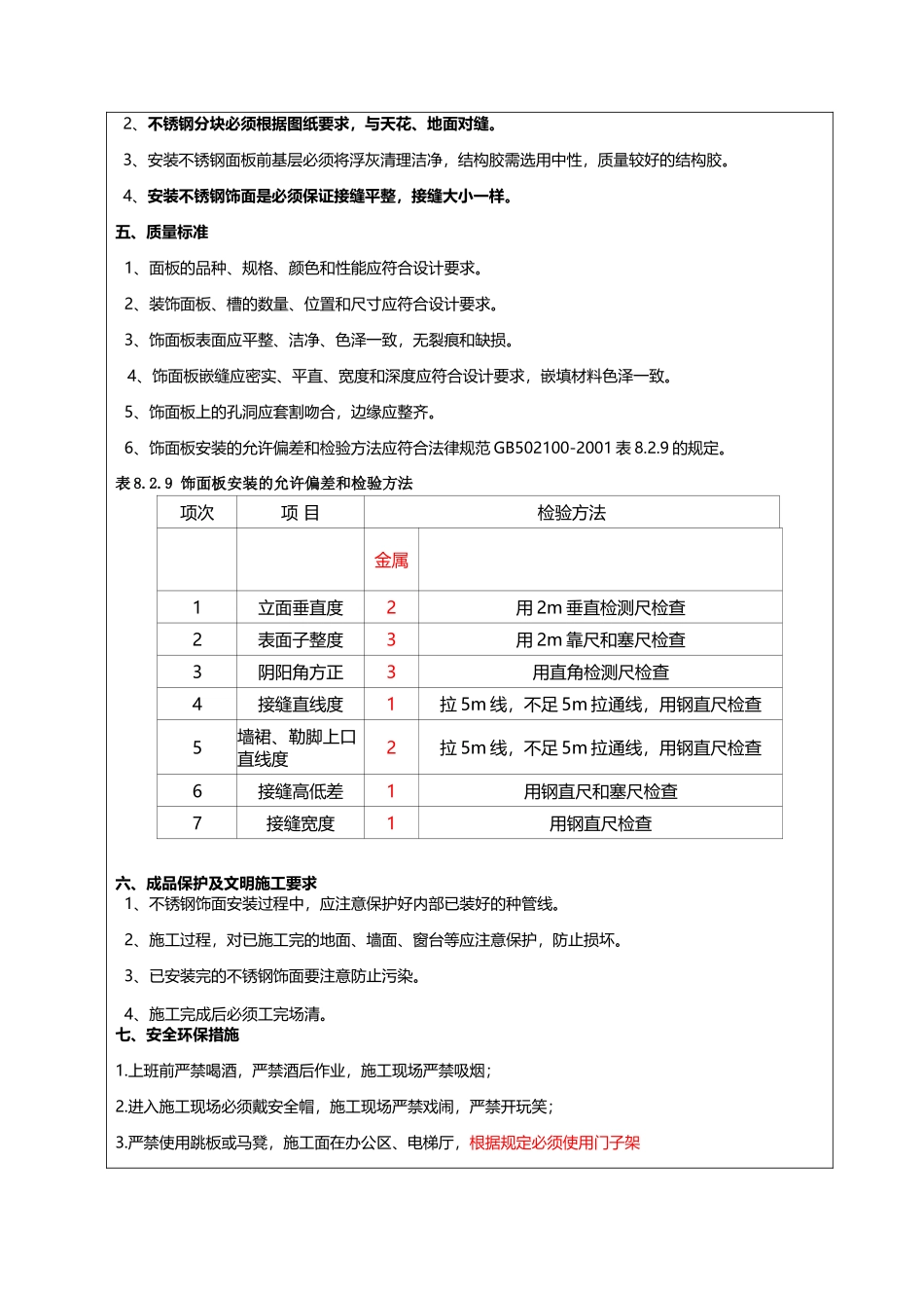 不锈钢饰面技术交底_第3页
