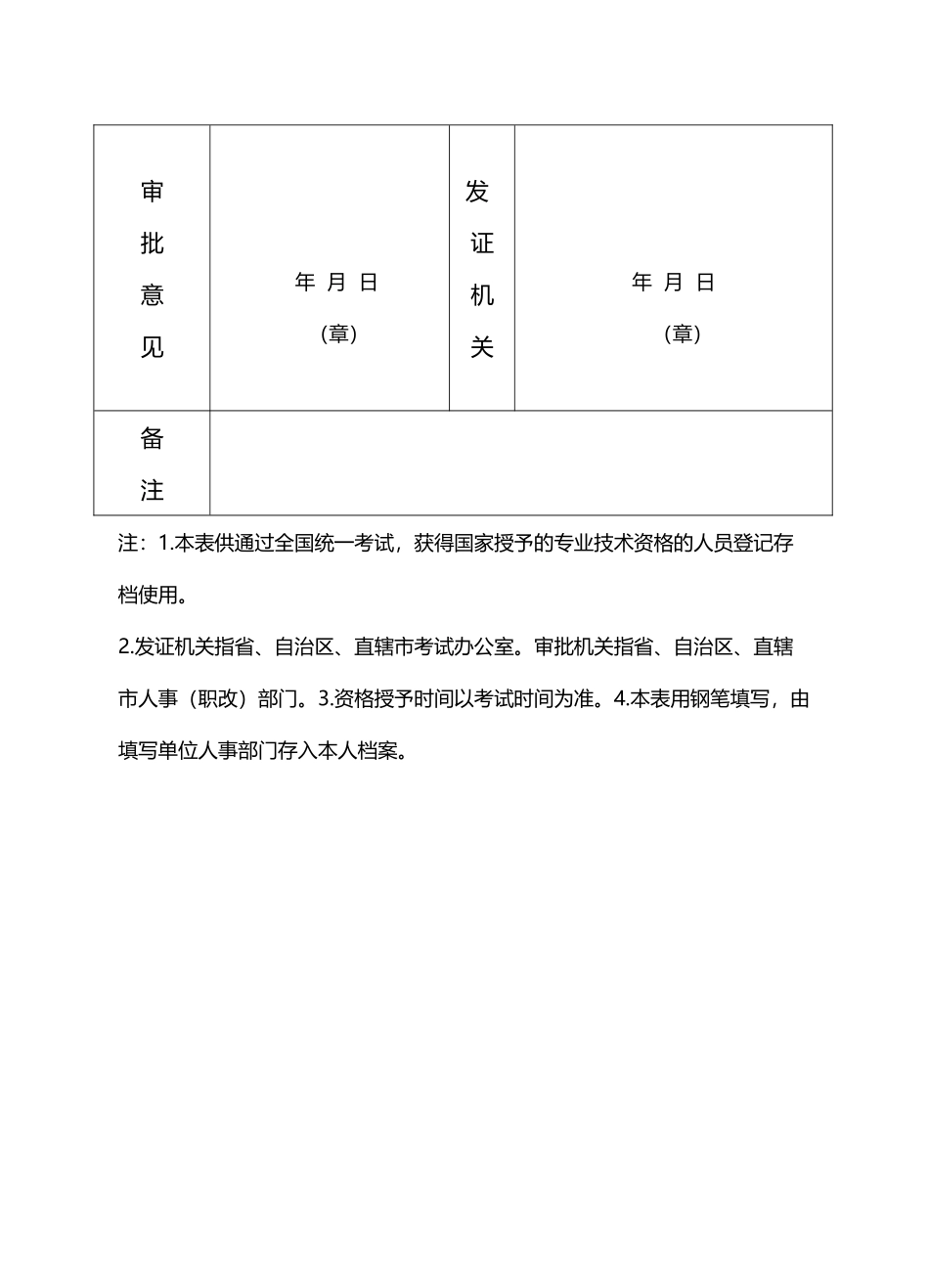 专业技术资格登记表_第3页