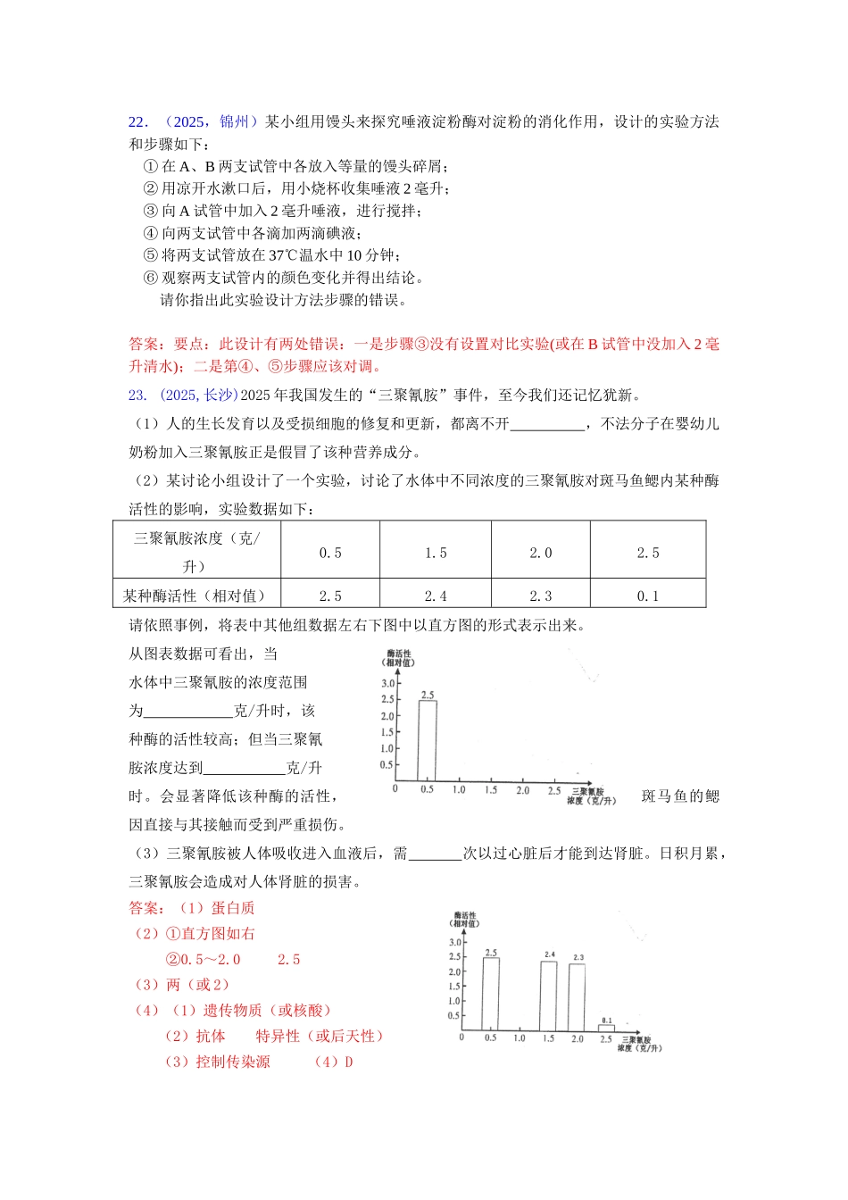 专题五--生物圈中的人_第3页