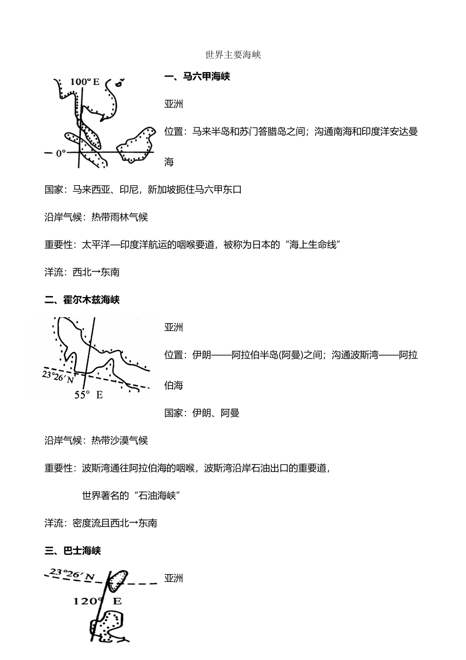 世界主要的海峡与运河_第2页