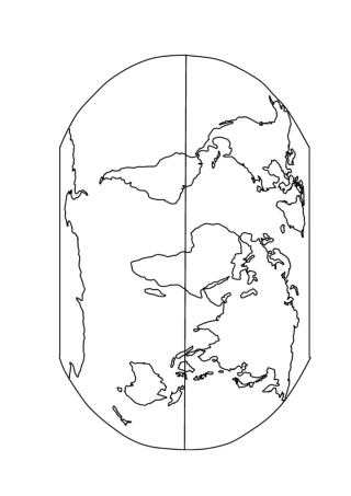 世界地图空白图