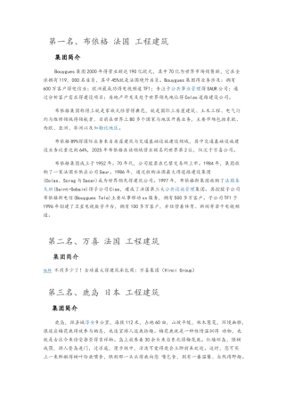 世界建筑公司排名