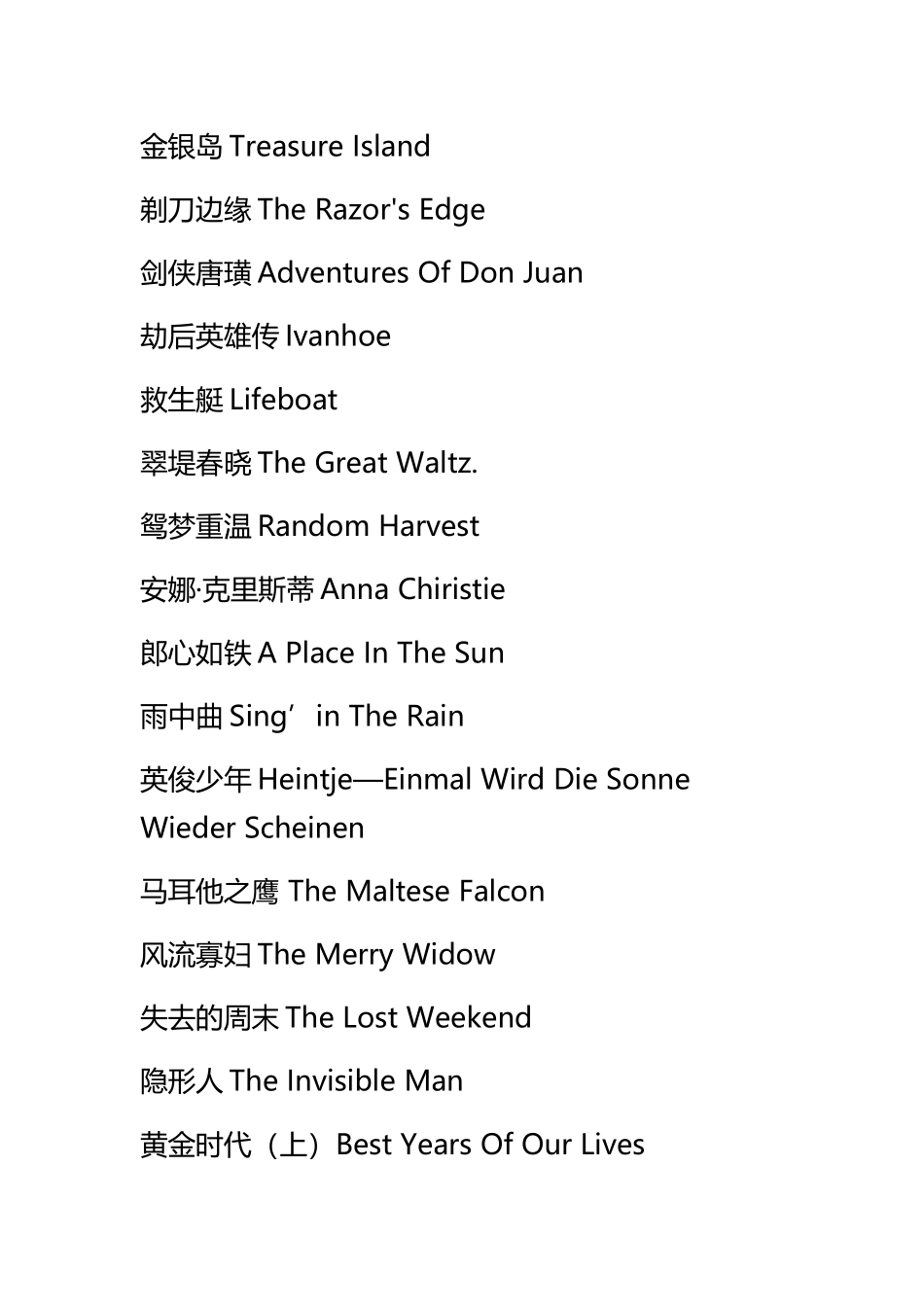 世界文学名著改编的经典电影100部_第3页