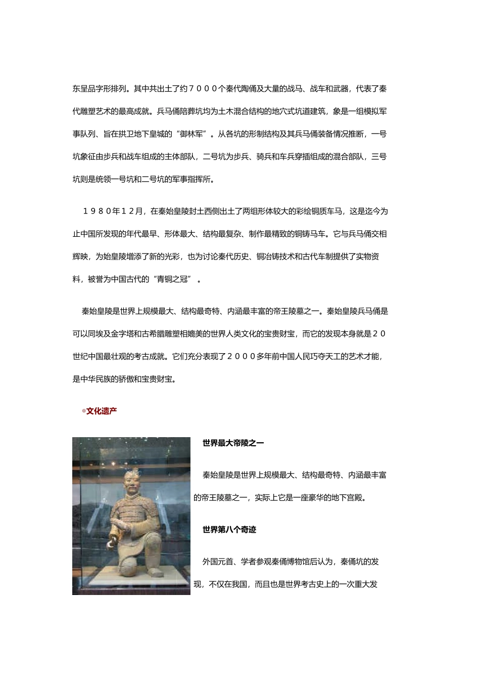世界文化遗产——秦始皇陵及兵马俑坑_第3页