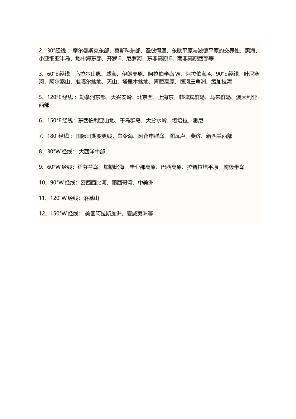 世界重要经纬线穿过的地区_第3页