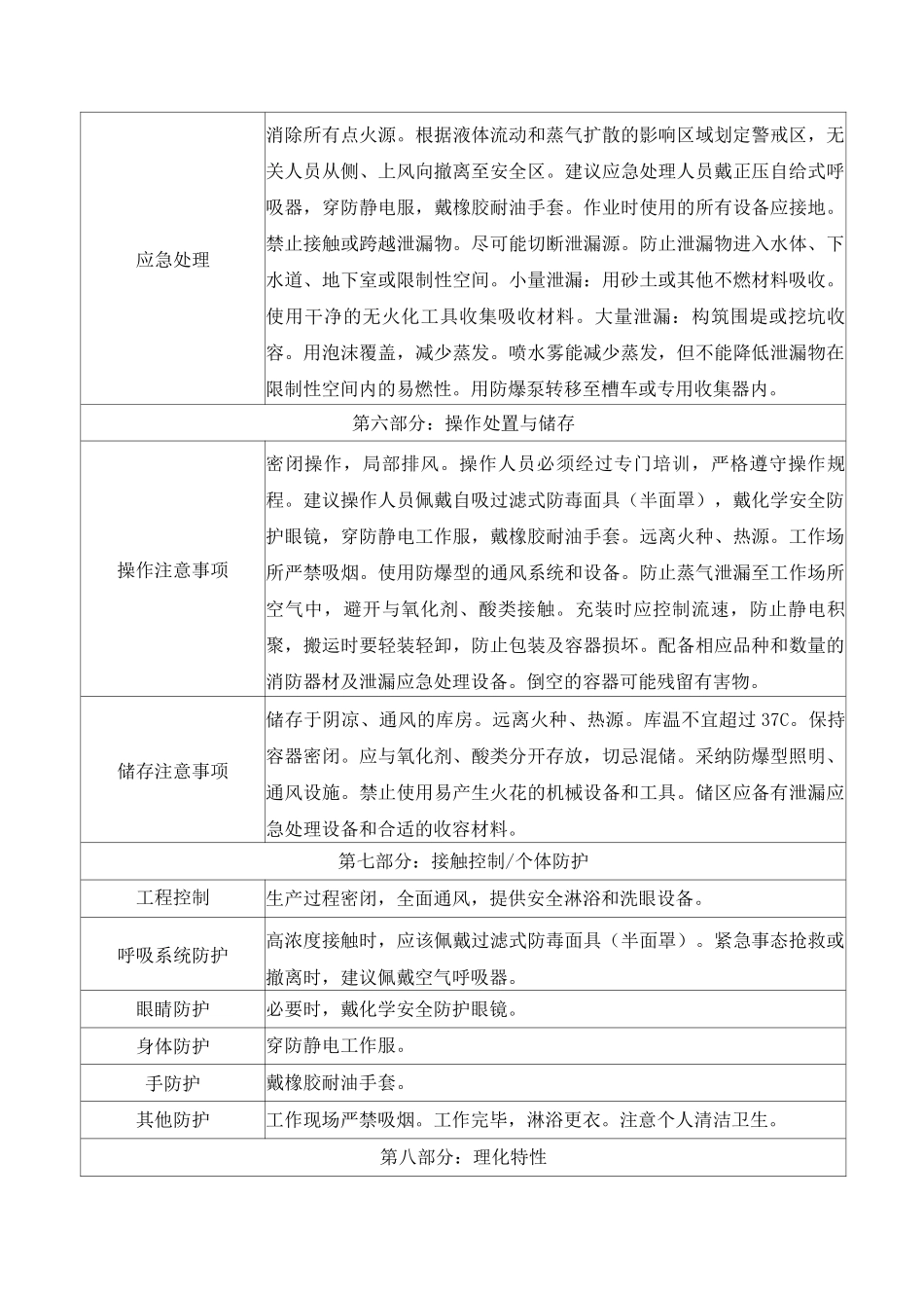 丙酸异丙酯安全技术说明书_第2页