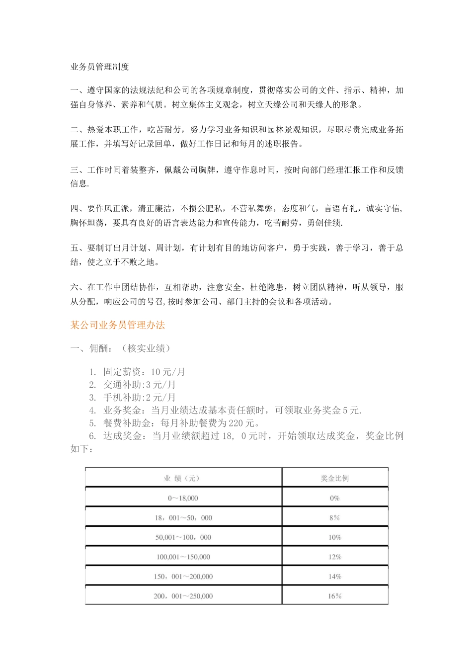 业务员、经理管理制度_第1页