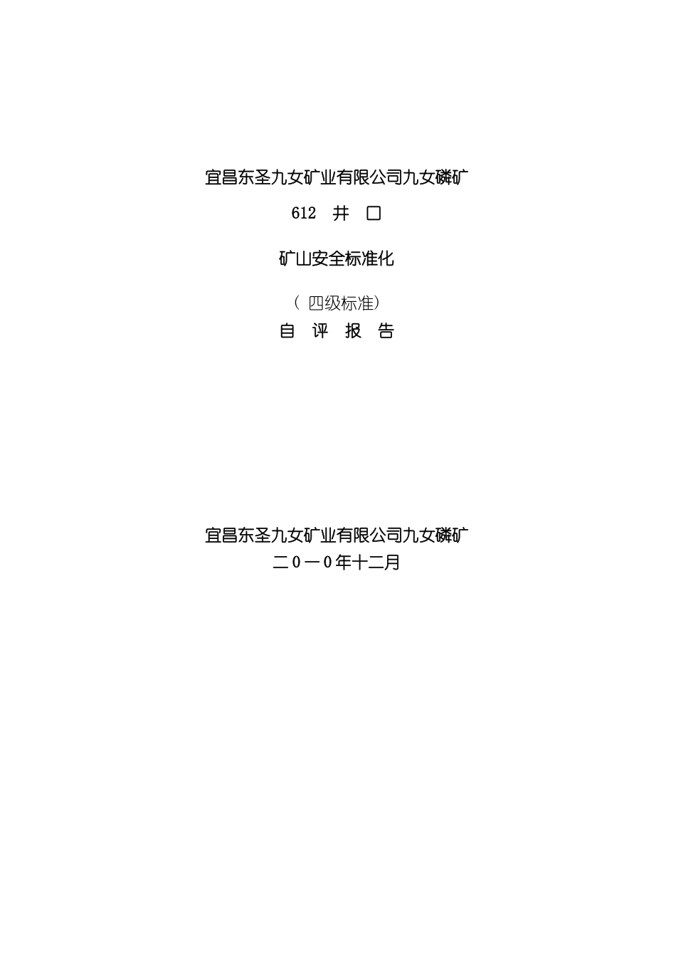 东圣九女矿业安全标准化自评报告_第2页