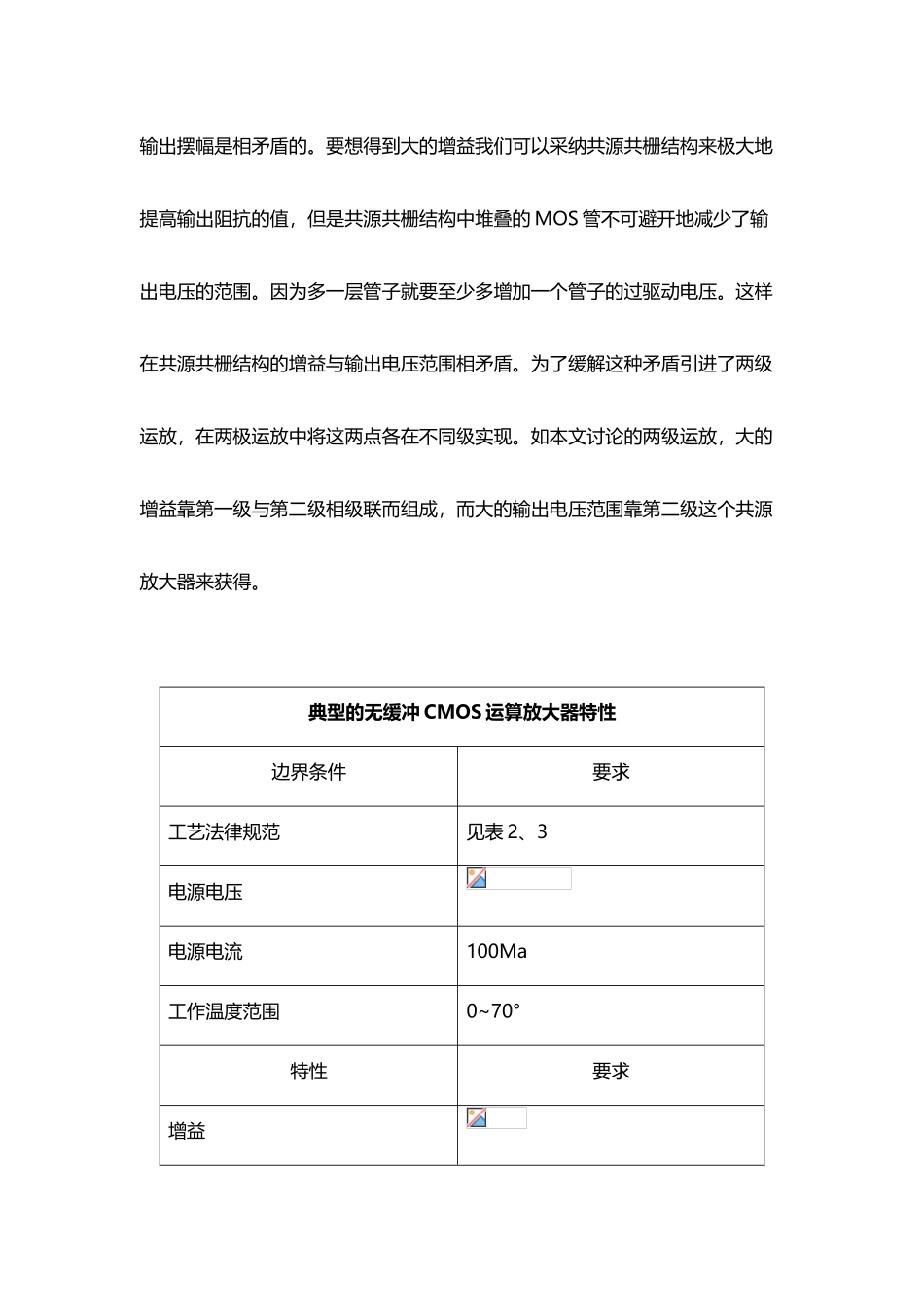 两级CMOS运算放大器的设计与spectrum仿真_第3页
