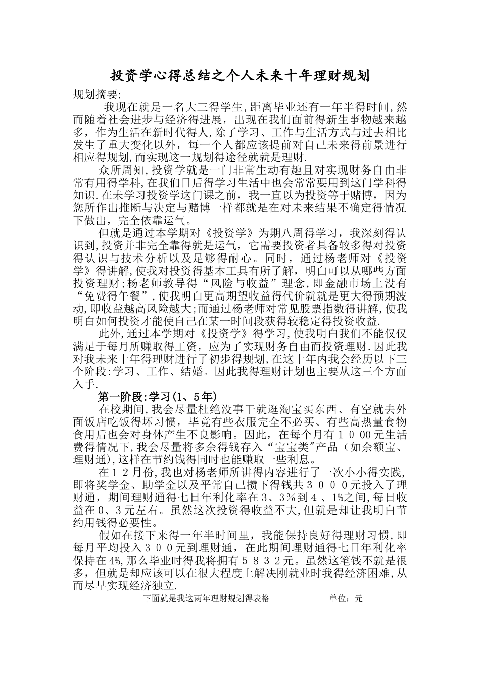 个人未来十年理财规划_第2页