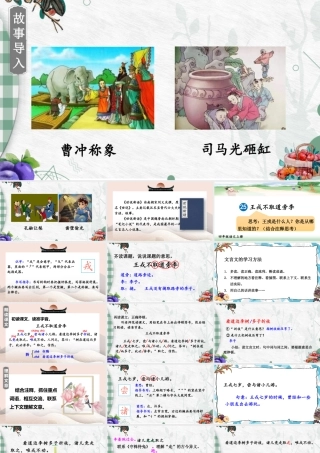 （24人教统编版小学语文）四年级上册第八单元25 王戎不取道旁李【课件】