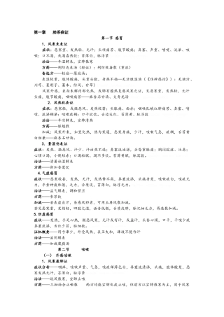 中医内科肺系病证