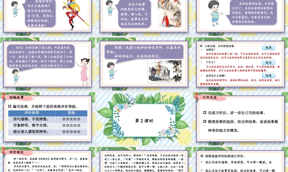 （24人教统编版小学语文）四年级上册第四单元习作：我和_____过一天【课件】