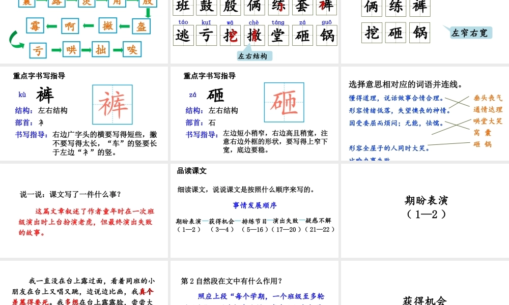 【24统编版】小学语文四年级上册第六单元19 一只窝囊的大老虎课件