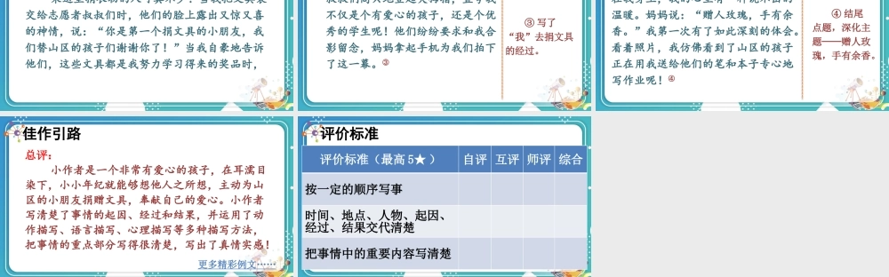 【24统编版】小学语文四年级上册第五单元习作：生活万花筒课件