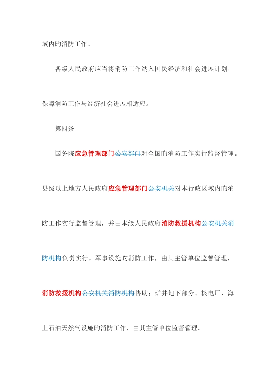 中华人民共和国消防法新老对照版_第2页