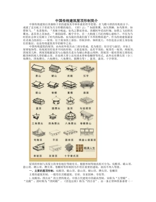 中国传统建筑屋顶形制简介