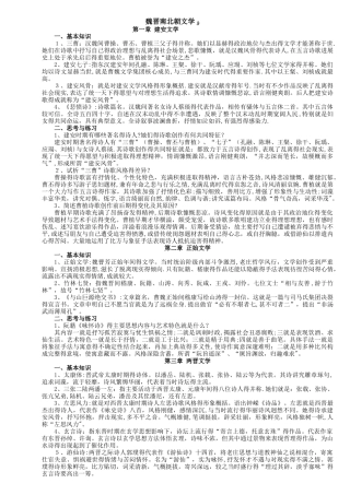 中国古代文学考研魏晋南北朝文学_笔记