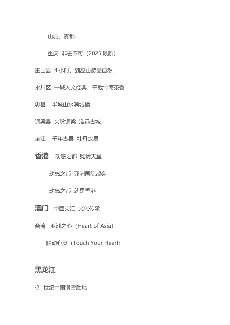 中国各个城市宣传语_第3页