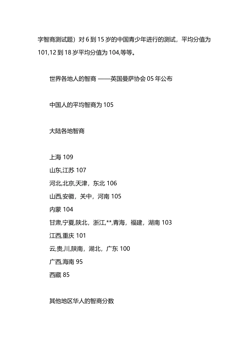 中国各省智商排名_第3页