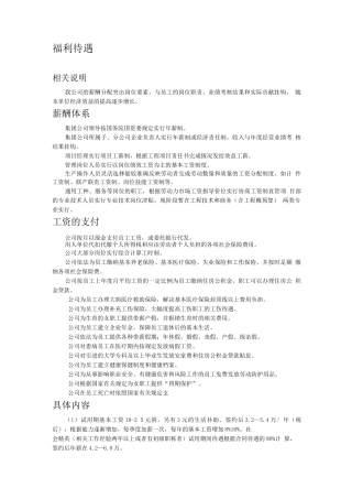 中国建筑材料集团有限公司福利待遇