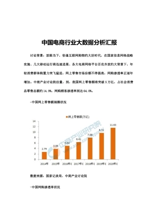中国电商行业大数据分析报告