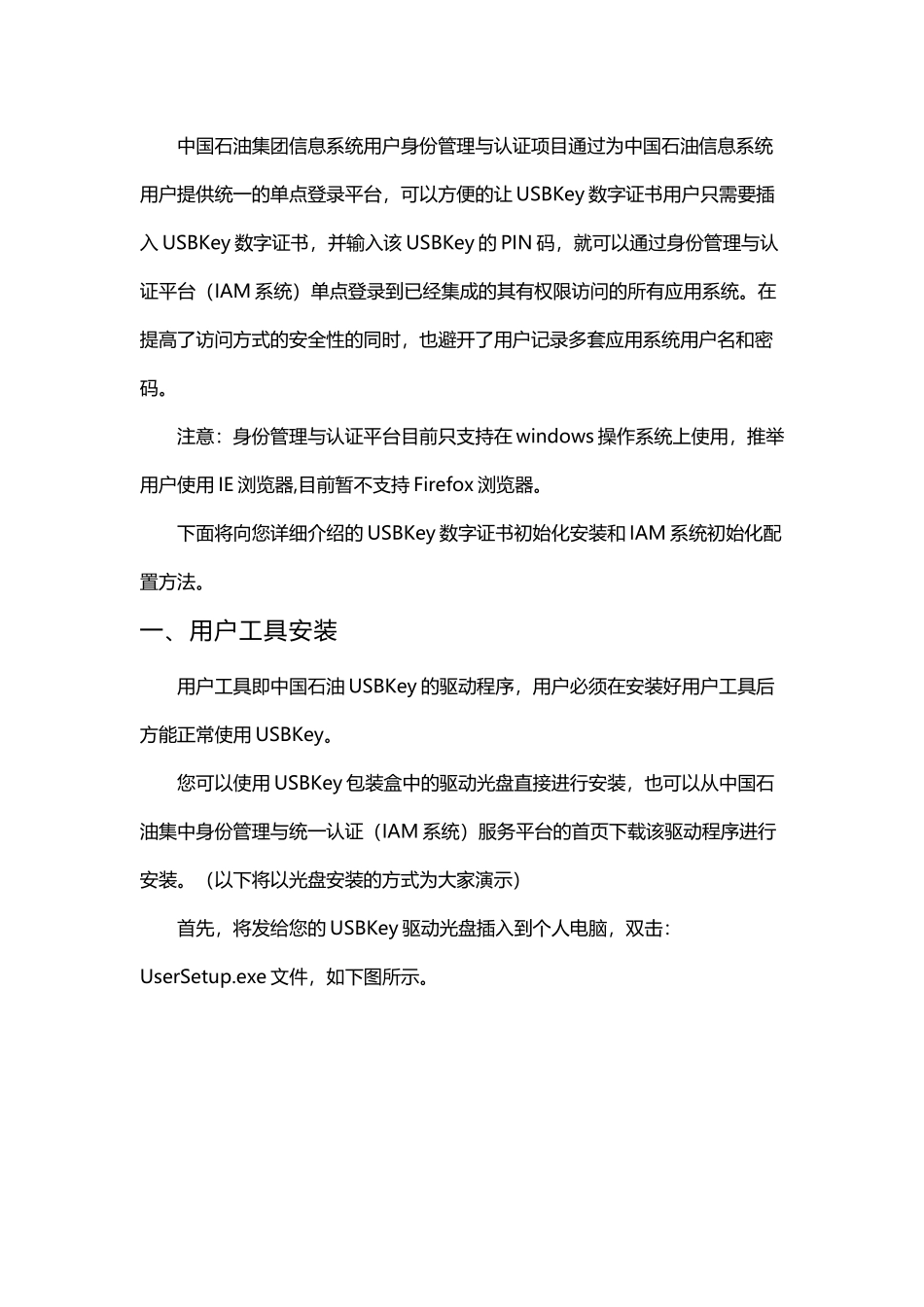 中国石油身份管理与认证项目用户安装操作手册_第3页