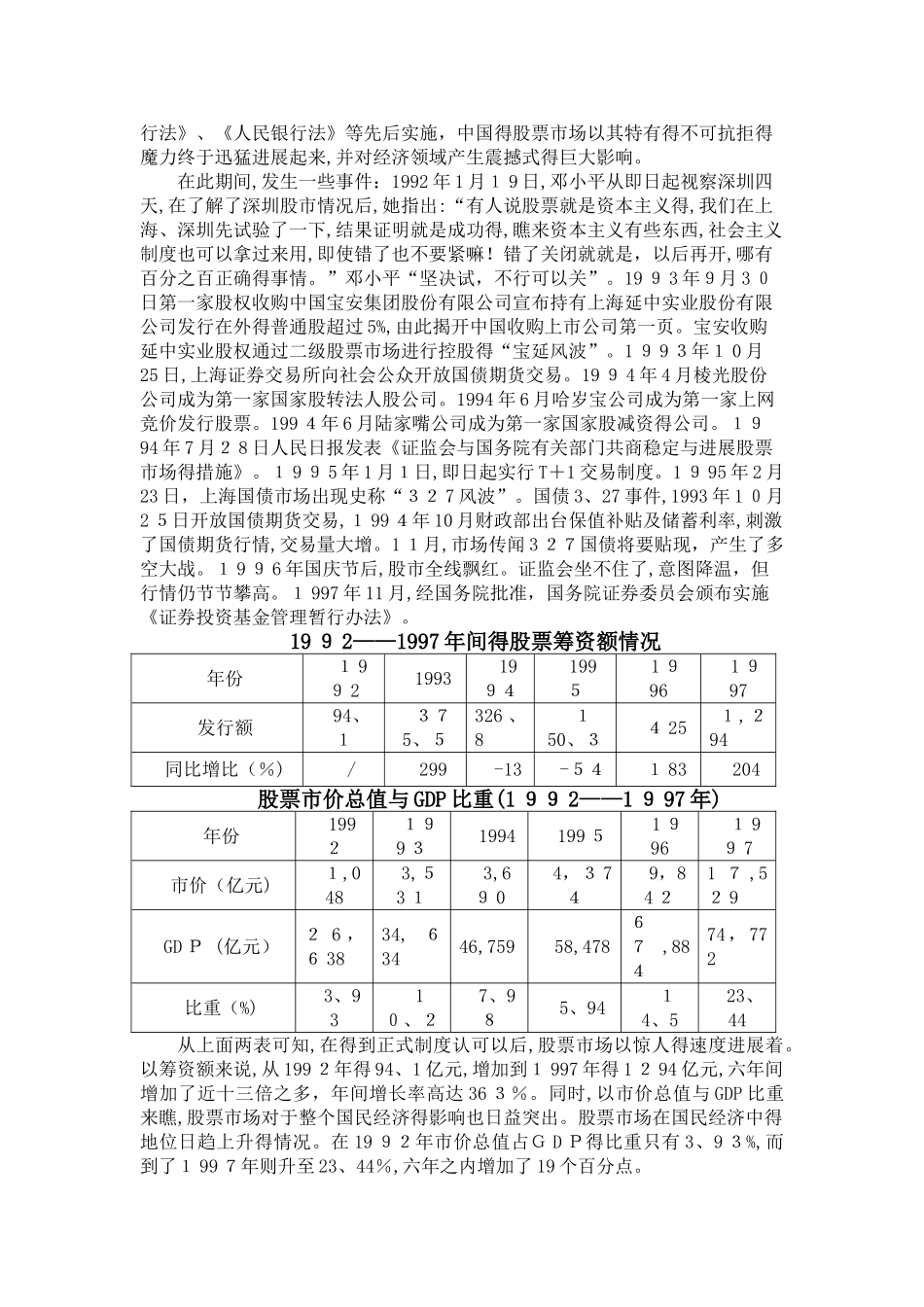 中国股票市场的发展历程分析_第2页