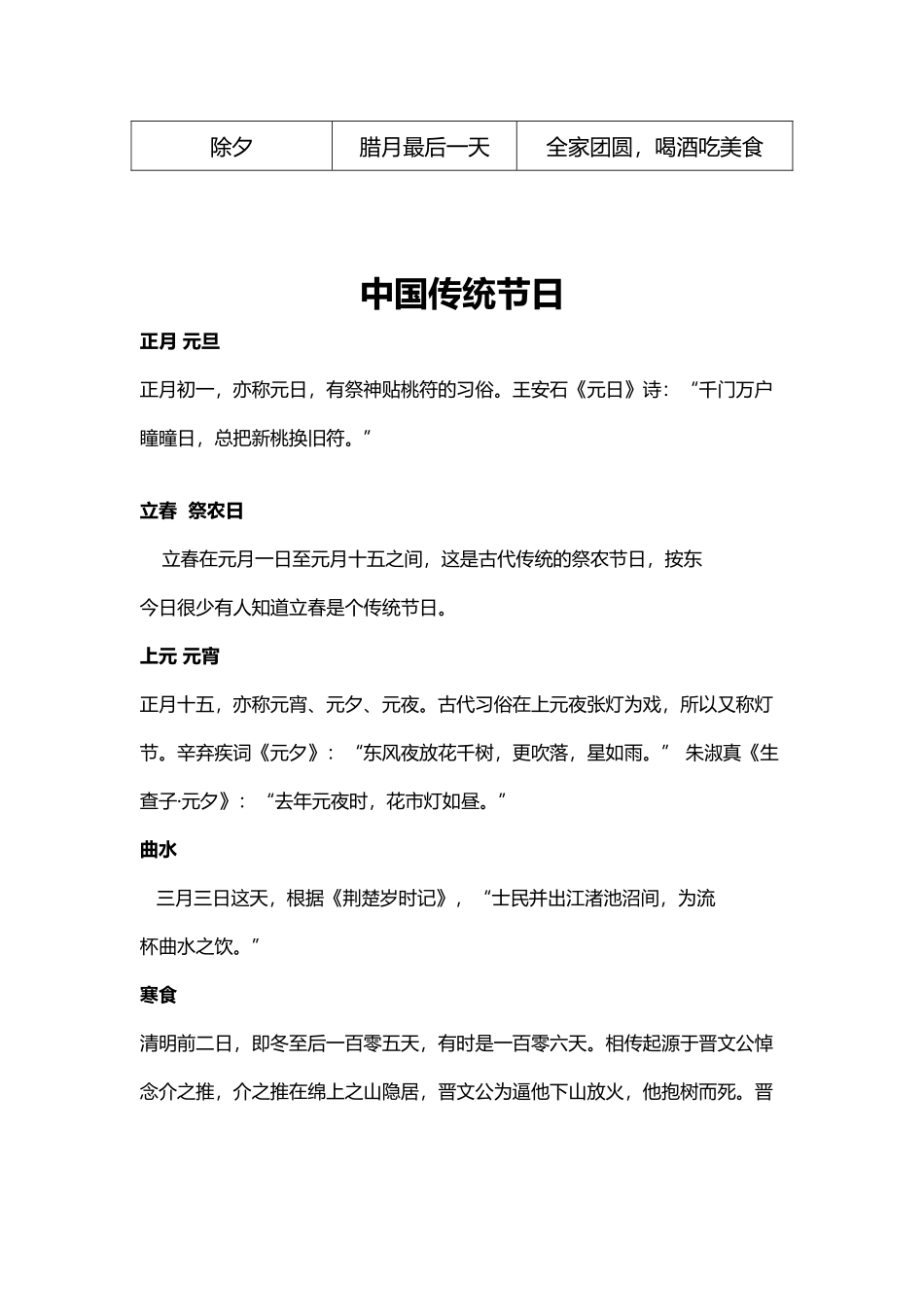 中国详细主要传统节日汇总大全总汇_第3页