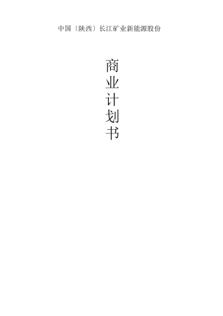 中国长江矿业新能源股份有限公司