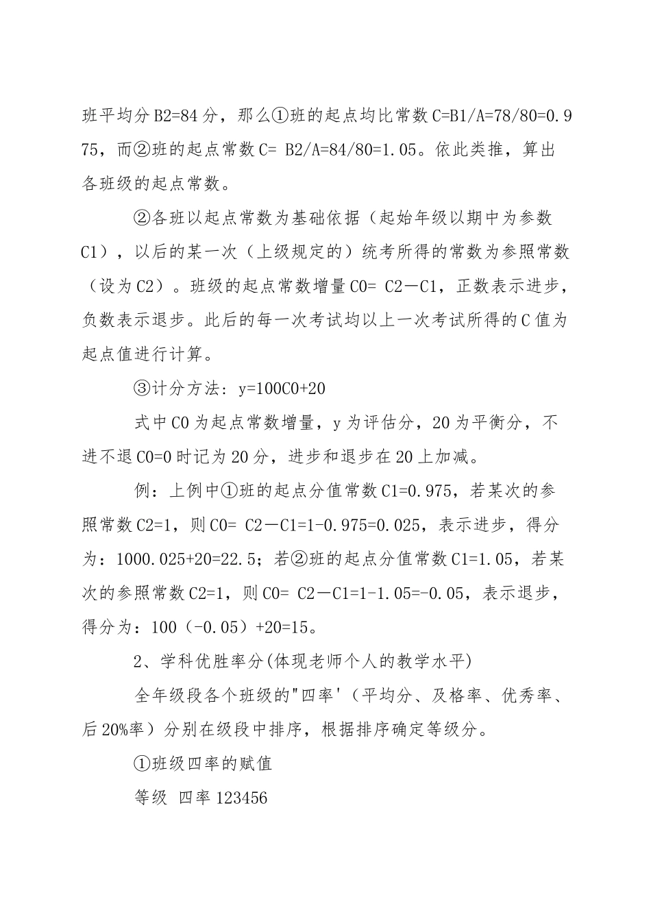 中学)学科教学质量综合评估方案_第2页