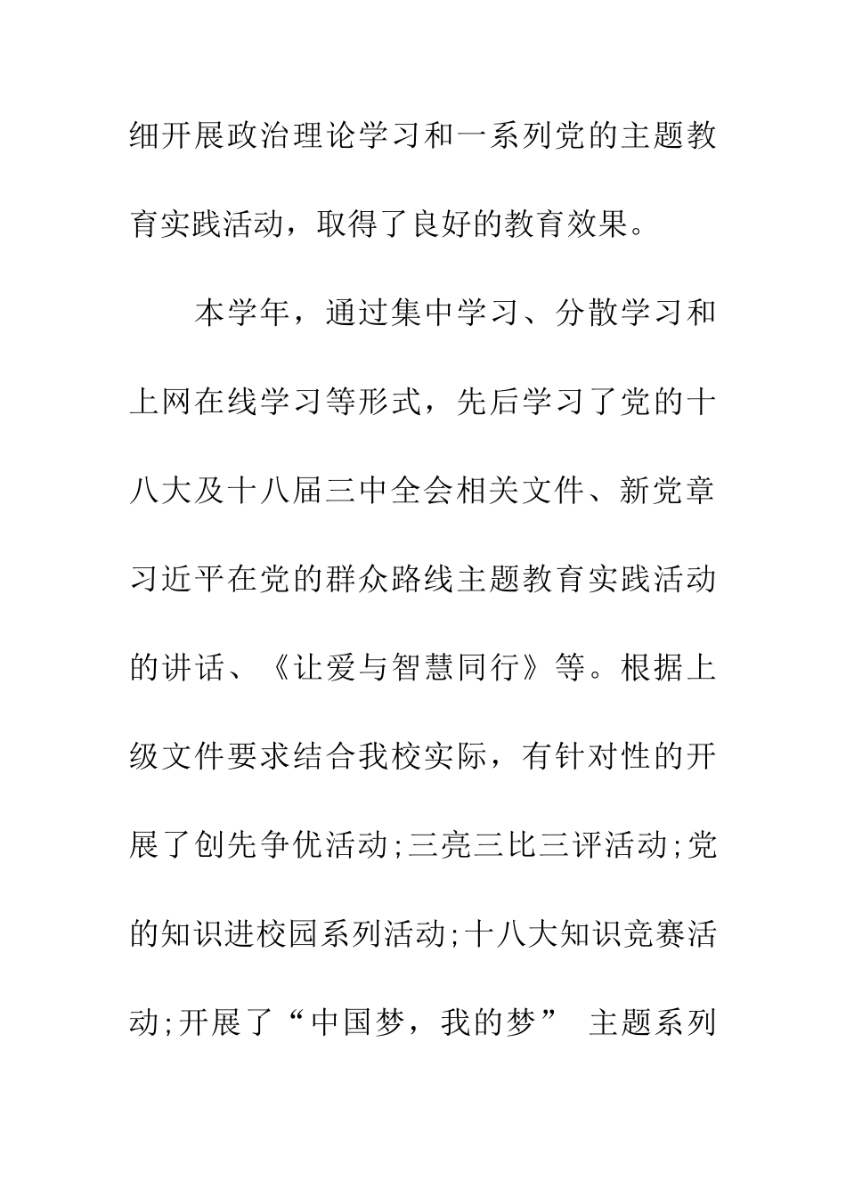 中学党支部书记20XX年终述职报告_第3页